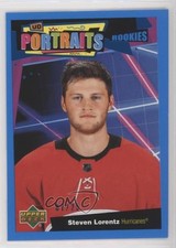 2020 Upper Deck UD Portraits Rookies Platinum Blue 7/25 Steven Lorentz #P-56 a3q