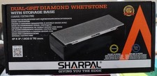 SHARPAL 162N Doppelte Körnung Diamant Schleifstein Messerschärfer mit Aufbewahrungsbasis 
