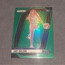 Panini 2024 Prizm WNBA Jacy Sheldon Rookie Green Prizm #141 Dallas Wings