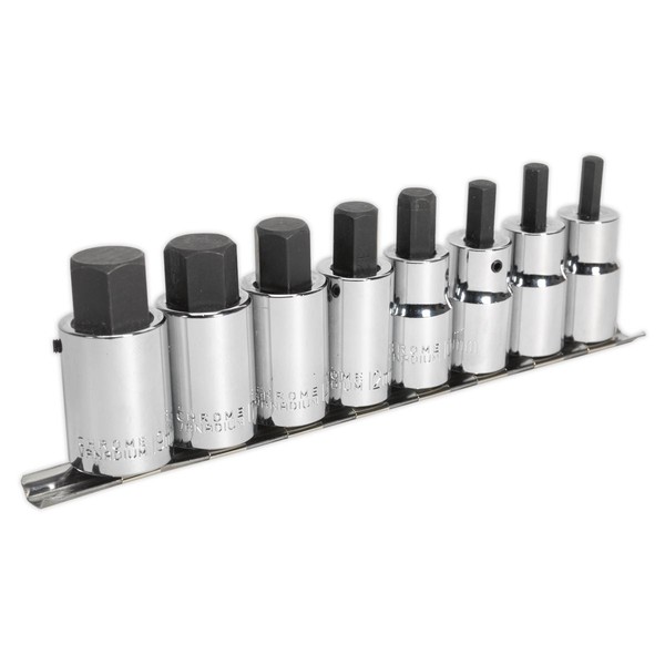 Sealey Innensechskant Bit Set 8Pc 1.3Cmsq Metrischer Antrieb AK62258-image