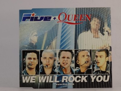 FIVE + QUEEN WE WILL ROCK YOU (H57) 3 Track CD Single including Picture Sleeve B