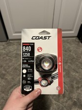 Coast FL86 840 Lumens Alkaline Dual Power LED Battery Powered Headlamp