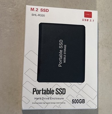 M.2 SSD SHL-R320 Portable SSD 500 GB Mobile Storage USB 3.1  Type - C