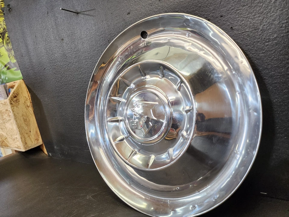 Tapacubos Mercury Monterey 1954 55 OEM 15" tapacubos central Merc Ford OE Foto 3 de 4