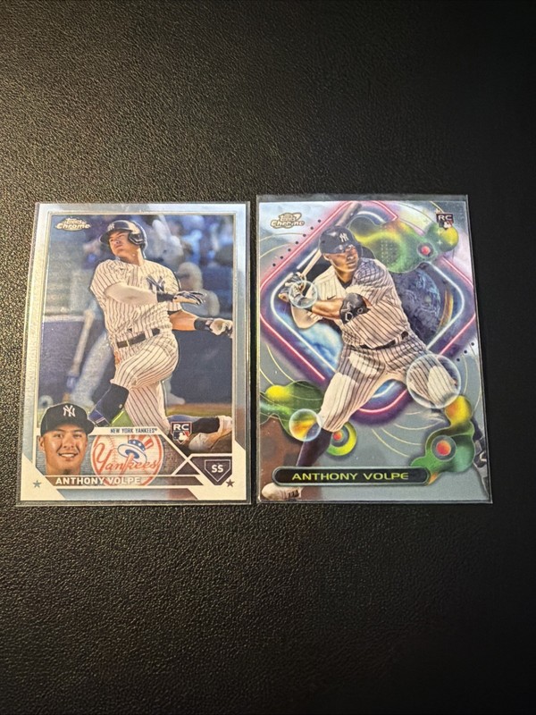 anthony volpe Topps Chrome Rookie Lot (2) No Dupes