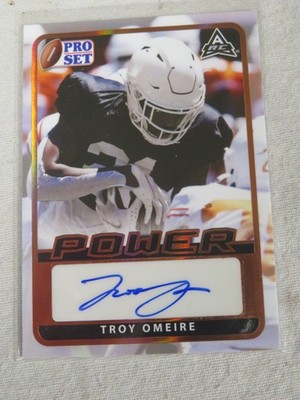 2021-2022 Leaf Pro Set Power Auto Signed Autograph~Troy Omeire Texas Longhorns