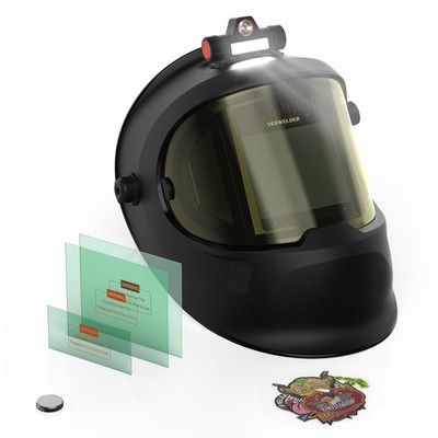 180° Auto Darkening Welding Helmet 1/1/1/1 TIG MIG ARC Grind