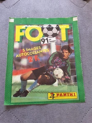 Introuvable !!! Pochette panini football championnat de france 91 🇫🇷 - Photo 1/2