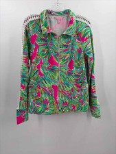 Pre-Owned Lilly Pulitzer Green Size Medium Zip Up Jacket