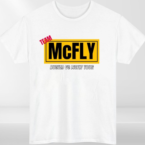Camiseta McFly vs Busted Tour 2025 Team McFly Band parte delantera y trasera concierto regalo top - Imagen 8 de 16