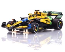 AFX Racing 22120 HO Scale Mega G Slot Car McLaren F1 MCL38 4 Norris Senna Mona