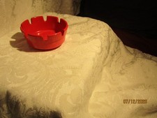 Vintage Gessner Red Plastic Ashtray # 263 Made in USA