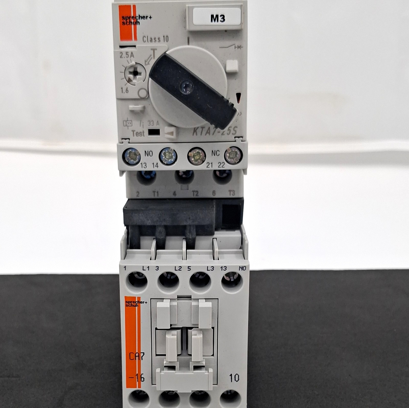 Sprecher+Schuh CA7-16E-10 IEC Contactor w/ KTA7-25S-2.5A Overload