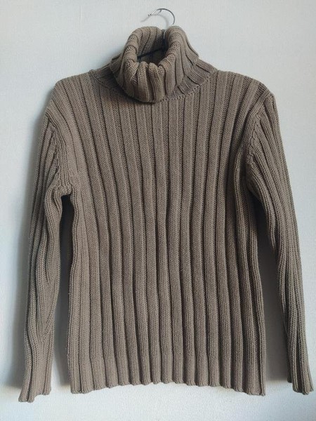 Women DKNY Sweater Brown Cotton XS