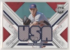2019 Elite Extra Edition USA National Team Materials Black /499 John Doxakis fm0
