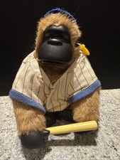 Applause Magical Murphy Baseball Player 18 Plush Gorilla Squeeze Mouth Opens