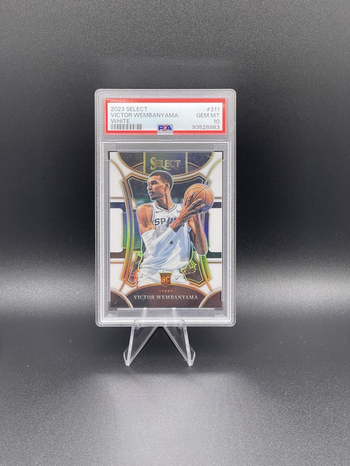 2023-24 Panini Select-Mezzanine Level Victor Wembanyama #311 White Prizm /149 RC