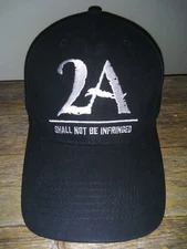 New '2A Shall Not Be Infringed' Trucker Hat Pro Gun 2nd Amendment Mens Black Cap