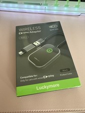 Luckymore Wireless Carplay Adapter for Cars from 2017 for Apple iPhone iOS 10