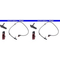 2X ATE ABS-SENSOR Raddrehzahl Hinten Passend FüR MERCEDES-BENZ S-KLASSE