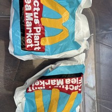 2 McDonalds Cactus Plant Flea Market Happy Meal Toys 2022 hamburgler/Boy sealed