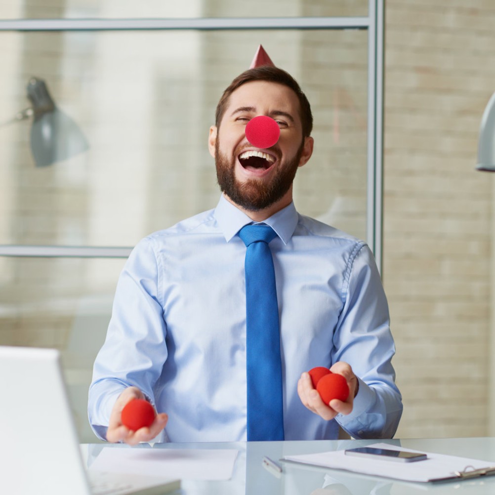 Set of 2 Clown Nose Sponge Ball Child Cosplay Prop Decor Carnival Supply