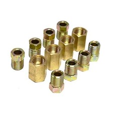 Brake Line Fittings Assortment Kit Brass Fittings Auto Flaring Nuts 382...