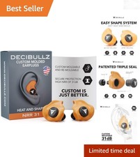 Custom Molded Earplugs 31dB Noise Reduction Shooting Travel Hearing Protection