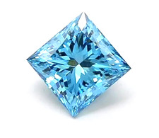2 Ct Blue color Diamond Loose Princess Cut VVS1 Grade Gemstone 1 gift for