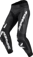 Pantaloni in pelle da moto Spidi RR Pro Warrior, nero/bianco, 52