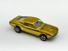 Hot Wheels Redline CUSTOM MUSTANG Gold US White Interior Very Nice !!!