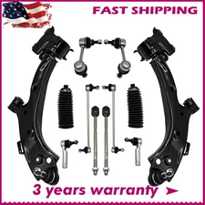 12× Control Arm Suspension Kit w/ Ball Joints Tie Rod Set For 07-11 Honda CR-V