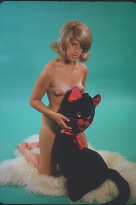 Junge hübsche Frau nackt Akt Tanlines Vintage Kleinbild Dia #061