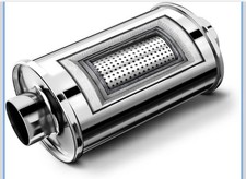 Resonator 2.5 Inlet Outlet Ultra Quiet Resonator 304 Stainless Steel Resonator 2.5 Inlet Outlet Ultra Quiet Resonator 304 Stainless Steel