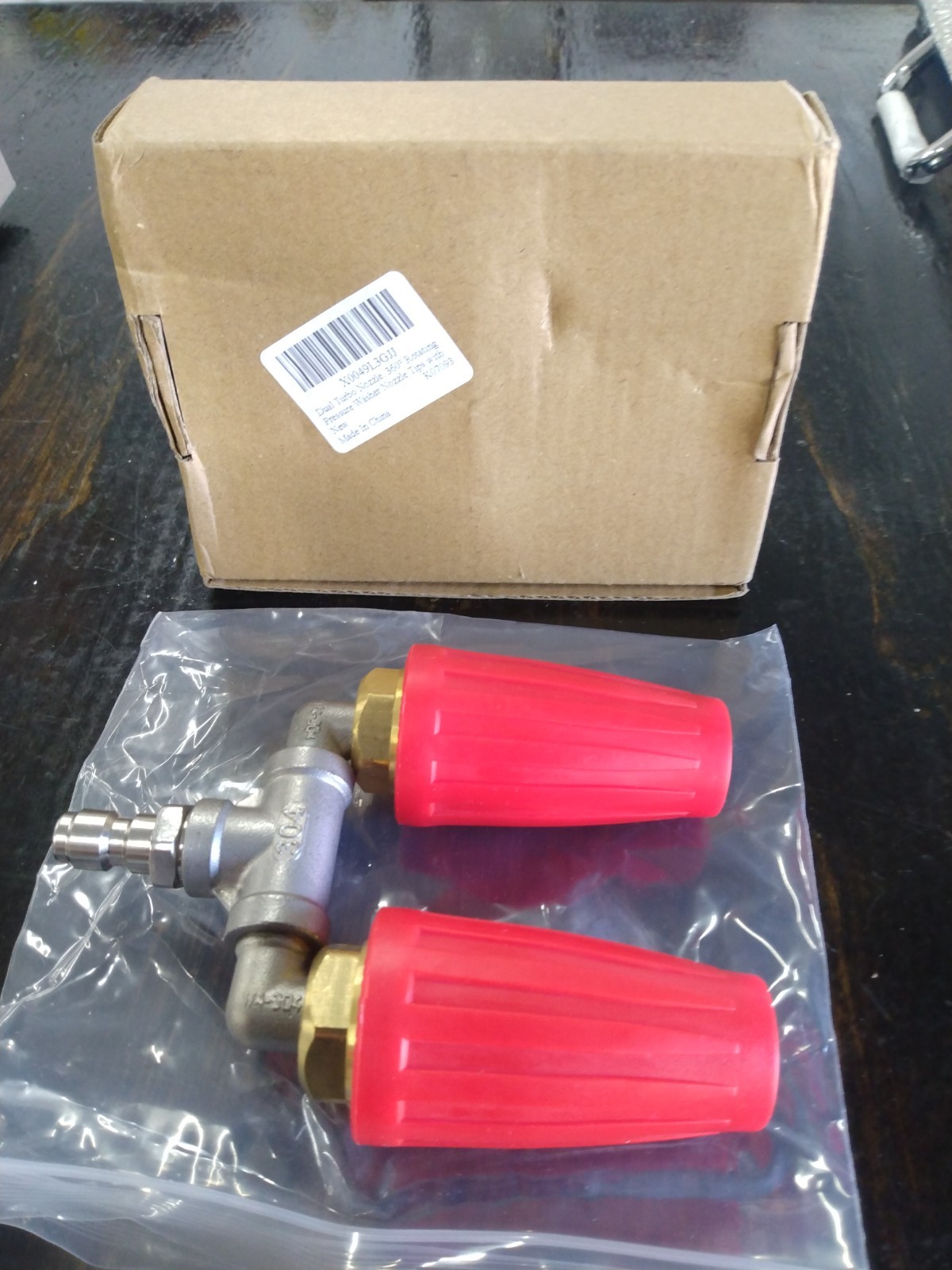 360° Rotating Dual Turbo Nozzle 4000 PSI 1/4 Quick Connect Pressure Washer Head