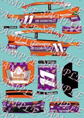 PreOrder 2026 Denny Hamlin King Hawaiian Coconut Rolls 1/64 Peel& StickDecals