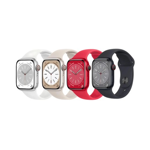 Apple Watch Series 8 41mm GPS + Cellular Aluminum - Sport Band 32GB - Very Good