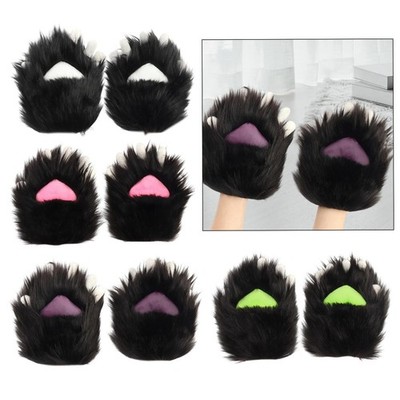 Katze Pfote Handschuhe Handbekleidung Cartoon Verkleiden Cosplay Requisiten für Festival Party Requisiten