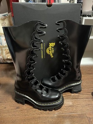 Dr. Martens X Marc Jacobs Kiki Boots Black Buttero US 6 / EU 37 - NEW WITH BOX