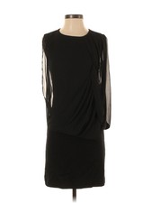 Mango Women Black Cocktail Dress S