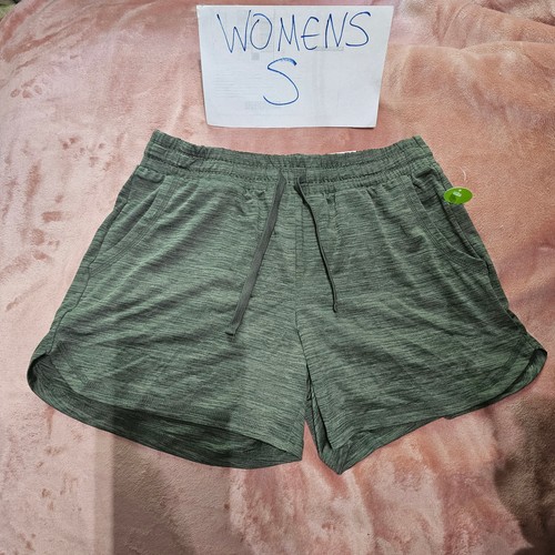 THREE DOTS Womens Green Pocketed Smocked Drawstring Waist Tie Dye Shorts