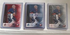 TRISTAN LENNOX 2025-26 SP Game Used THREE CARDS Authentic Rookies Red/Blue/Base