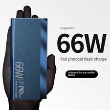 USB Large Capacity Power Bank 20000mAh 66W Rapid Charge Backup Pack Charge