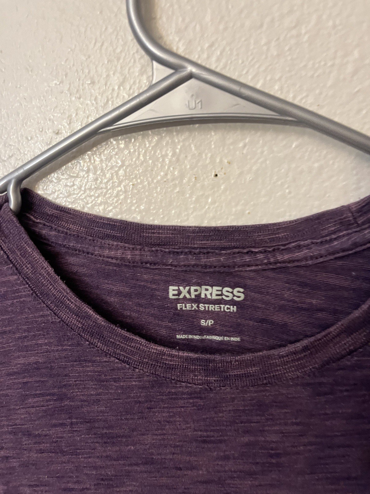 EXPRESS Crew Neck Tee Flex Stretch Solid Neck T-S… - image 2