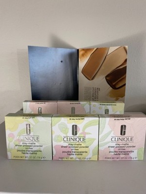 Clinique Stay-Matte Sheer Pressed Foundation Powder, Full Size,Choose Your Shade
