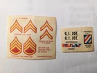 GI Joe Marine Sticker Sheets  Original Hasbro Decal Set