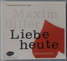 MAXIM BILLER - LIEBE HEUTE - HÖRBUCH 2 CD - Zustand neuwertig