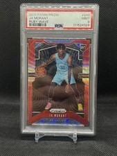 2019 Panini Prizm Ja Morant Rookie Ruby Wave Prizm PSA 9 RC Memphis Grizzlies