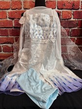 Disney Store Frozen Elsa Costume Dress Girls 5/6 w/leggings NwoT/MOS/READ 