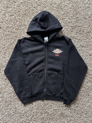 Air Jordan X Levi's Full Zip Up Hoodie Black IM6734-010 (Size